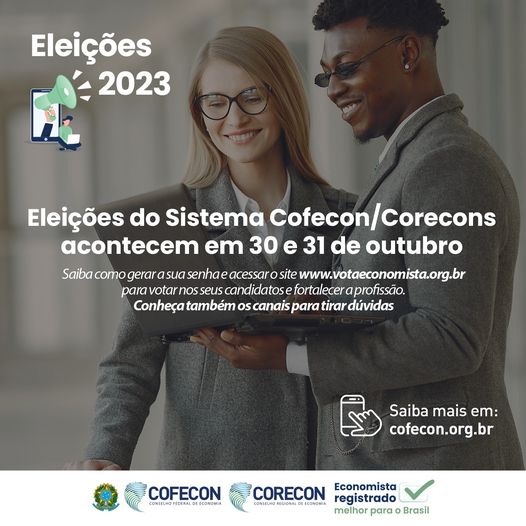 📢Vote nas eleições do Sistema Cofecon/Corecons